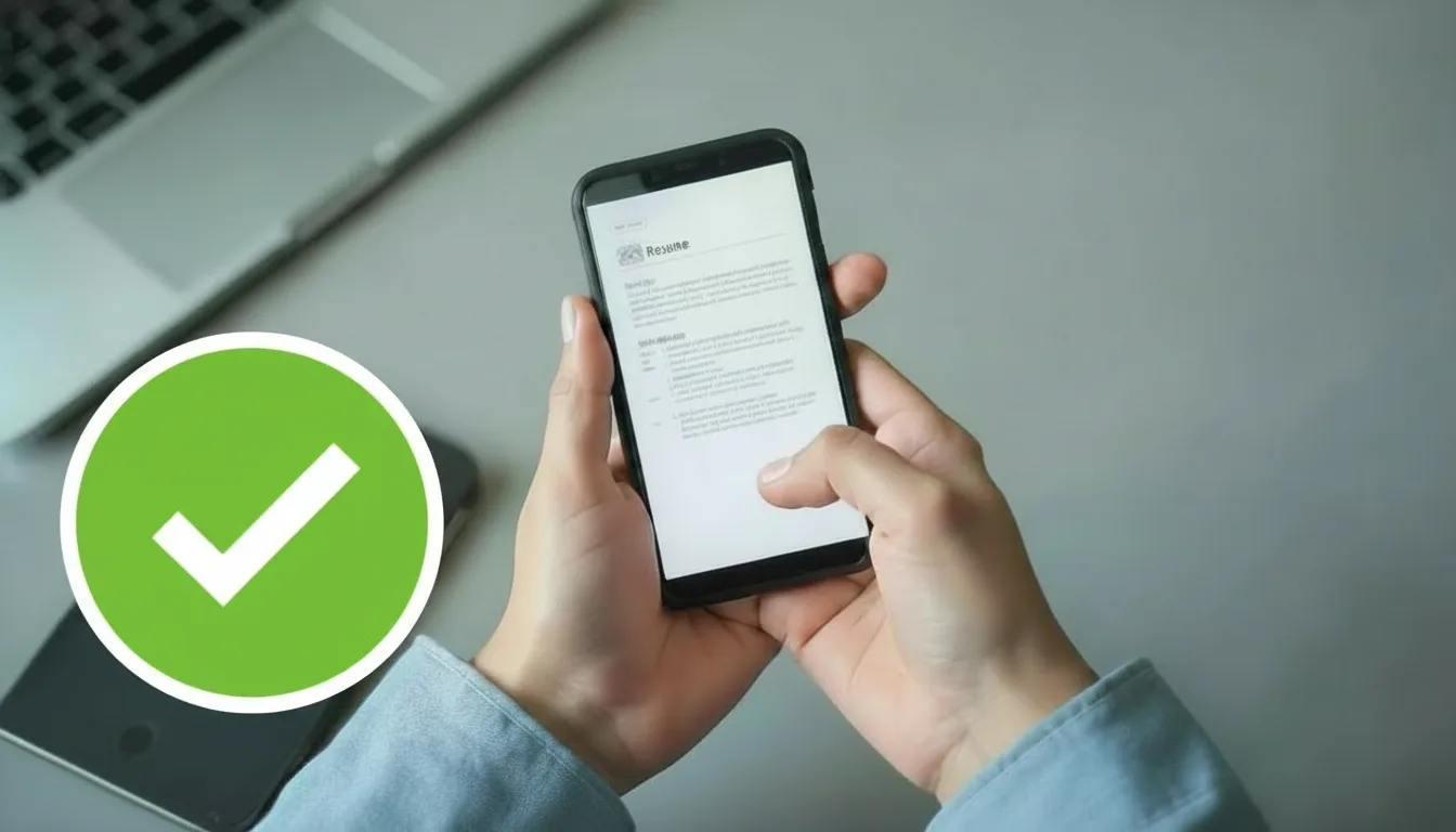 Skriva CV i mobilen (iOS & Android)